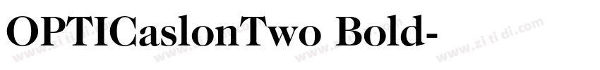 OPTICaslonTwo Bold字体转换